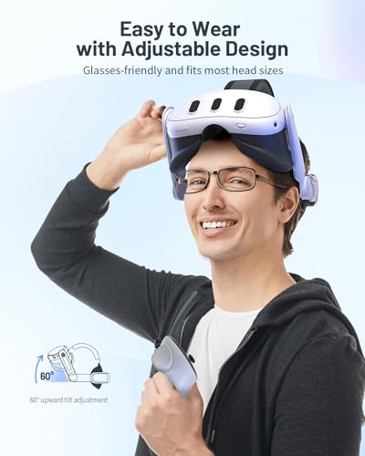 Zybervr Head Strap for Meta Quest 3, Comfort Elite Strap for Oculus Quest 3 Accessories, Adjustable Lightweight VR Headset Strap Replacement - ARVRedtech.com | AR & VR Education Technology