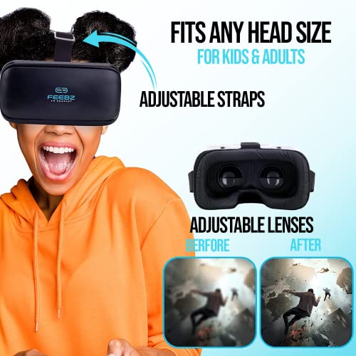 VR Headset for iPhone & Android - for Kids | Includes BT Remote