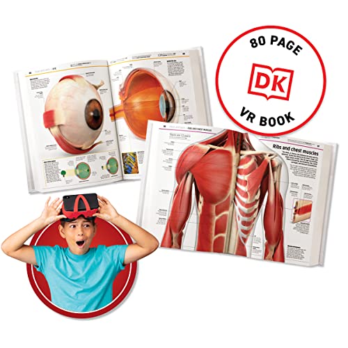 Abacus Brands Virtual Reality Human Body - Illustrated Interactive VR Book  and STEM Learning Activity Set