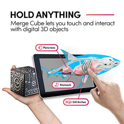 Merge Cube - Augmented & Virtual Reality Science & STEM Toy - Educational Tool - Hands-on Digital Teaching Aids - Science Simulations - Home School, Remote & in Classroom Learning - iOS & Android - ARVRedtech.com | AR & VR Education Technology