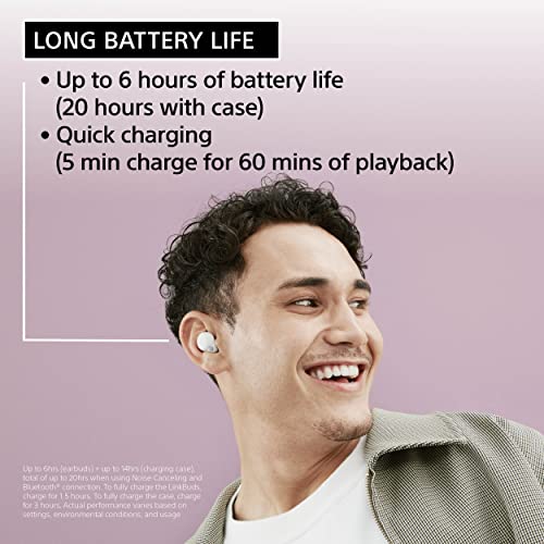 Sony LinkBuds S Truly Wireless Noise Canceling Earbud Headphones with Alexa  Built-in, Bluetooth Ear Buds Compatible with iPhone and Android, White