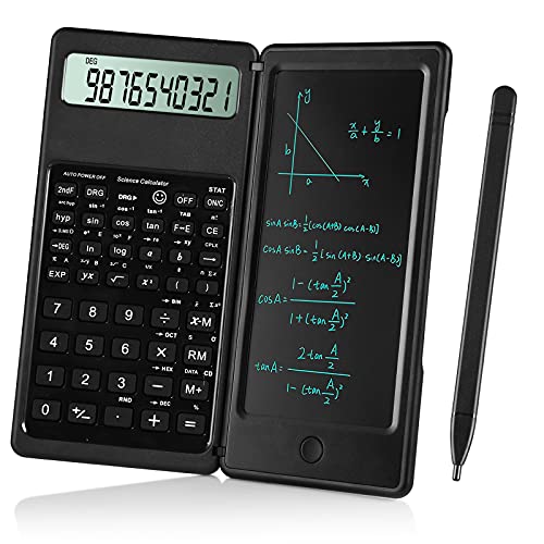 IPepul Scientific Calculators for Students, 10-Digit Large Screen，Math Calculator with Notepad for Middle High School& College（Black） - ARVRedtech.com | AR & VR Education Technology