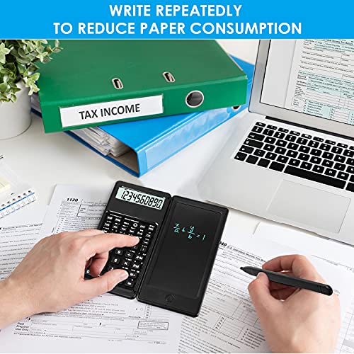 IPepul Scientific Calculators for Students, 10-Digit Large Screen，Math Calculator with Notepad for Middle High School& College（Black） - ARVRedtech.com | AR & VR Education Technology