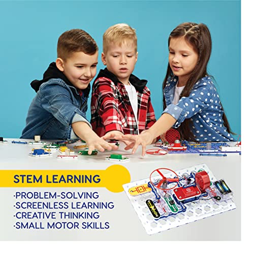 Snap Circuits Jr. SC-100 Electronics Exploration Kit, Over 100 Projects,  Full Color Project Manual, 28 Parts, STEM Educational Toy for Kids 8 +