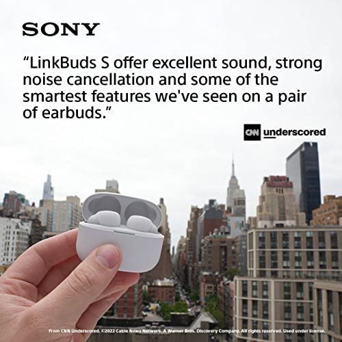 Sony LinkBuds S Truly Wireless Noise Canceling Earbud Headphones with Alexa  Built-in, Bluetooth Ear Buds Compatible with iPhone and Android, White