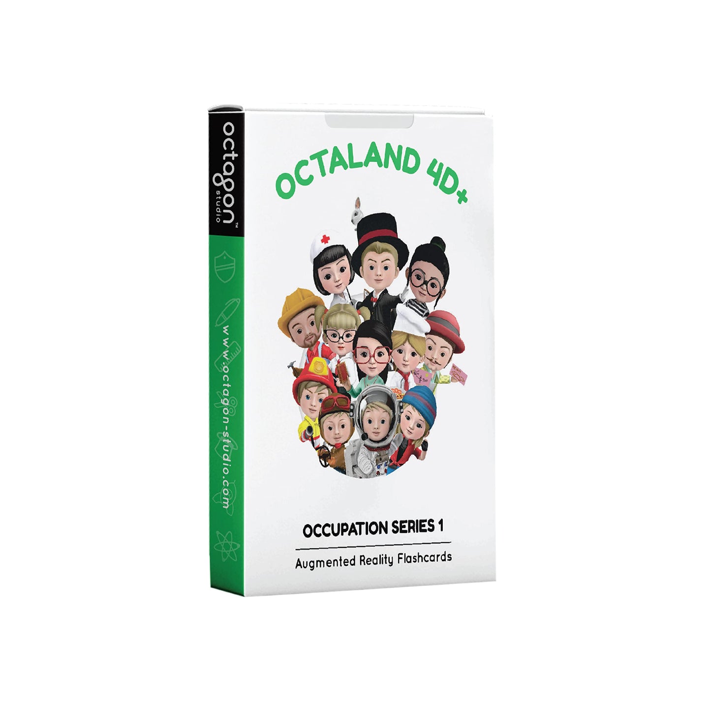Octaland 4D+ Flashcards for Kids - Educational Alphabet Cards with Augmented Reality (AR) for Language Learning in 17 Languages - ARVRedtech.com | AR & VR Education Technology